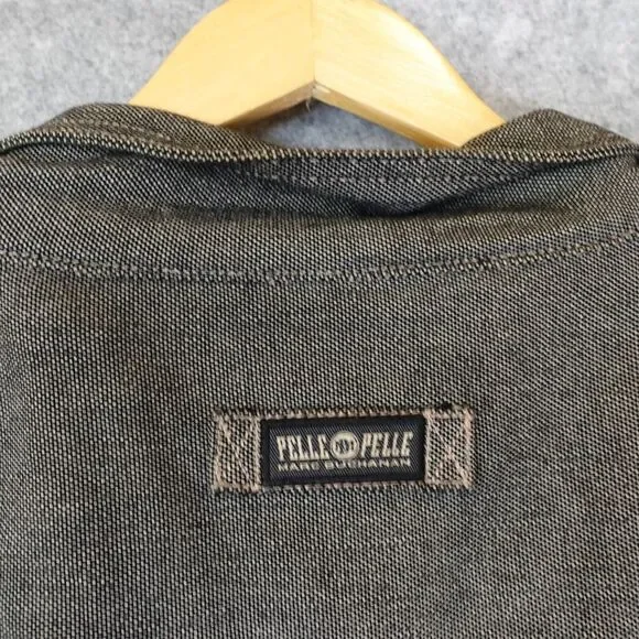 Vintage Pelle Pelle Denim Jacket 6XL Black Retro Trucker Baggy‎ MARC BUCHANAN